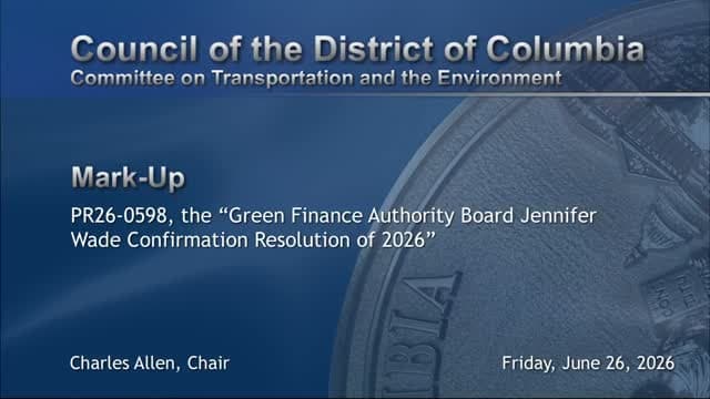 DC Council Hearing Room 120