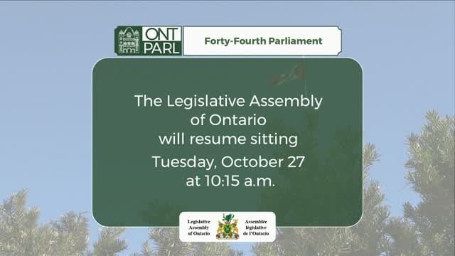 Legislative Assembly of Ontario