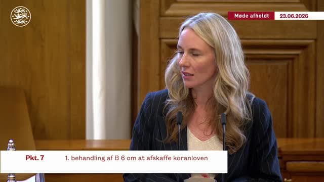 TV from the Danish Parliament